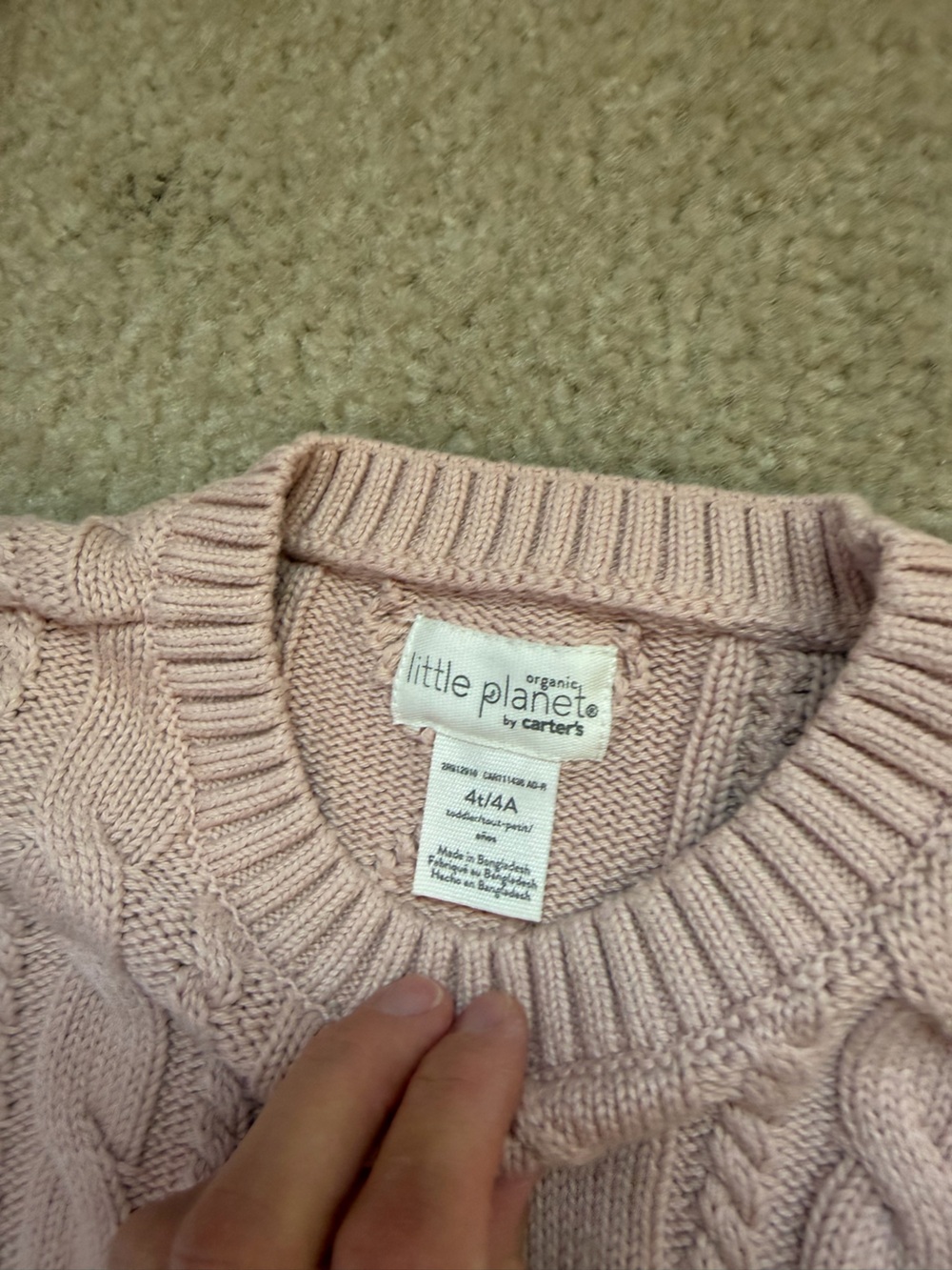 Little Planet by Carters Lot of 3 Girls Sweaters 4T - Picture 8 of 8